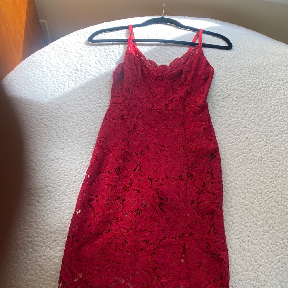 Fashion Nova Scarlet Lace Dress